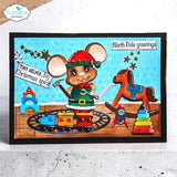 Elizabeth Craft Snuggle Season Sentiments Stamp