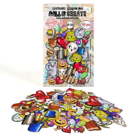 AALL & Create  Ephemera Die-Cuts -Creepy Curiosities