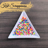 Kat Scrappiness Single Triangle Embellishment Tray White