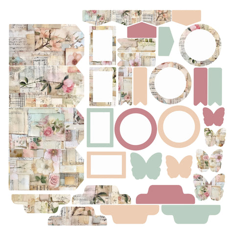 Simply Stated - Vintage Pastel Collage Essentials Ephemera