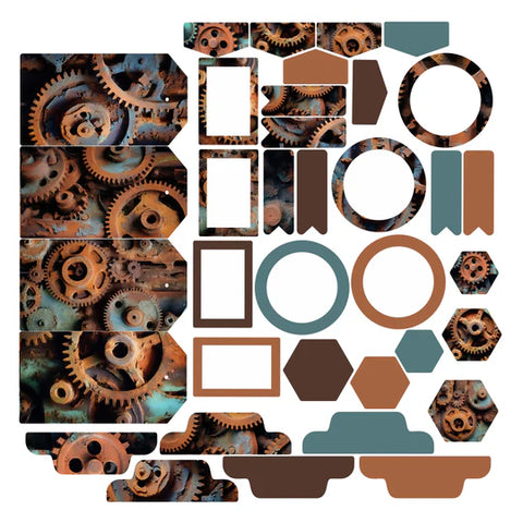 Simply Stated - Rusty Cogwheels Essentials Ephemera
