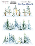 Fabrika Decoru Set of stickers 3pcs Country winter #272