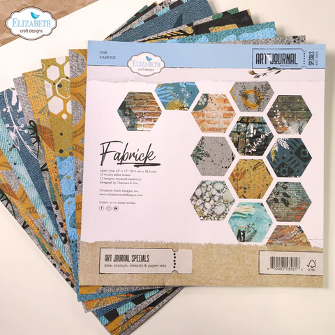 Elizabeth Craft Designs - 12 x 12 Paper Pack - Fabrick