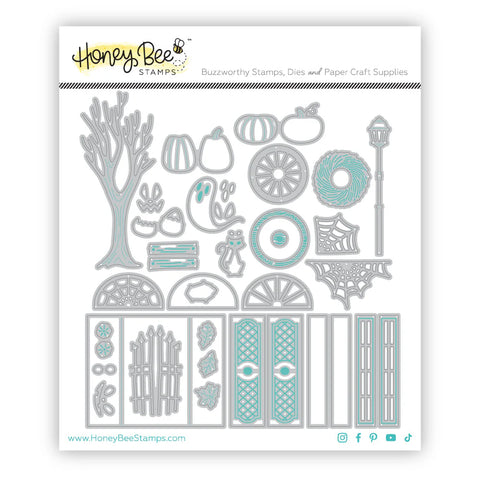 honey bee  Honey Cuts Die, Lovely Layers: Front Porch Falloween Add-On