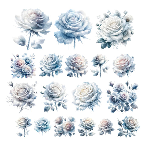 Simply Stated Forever Frost Floral Ephemera