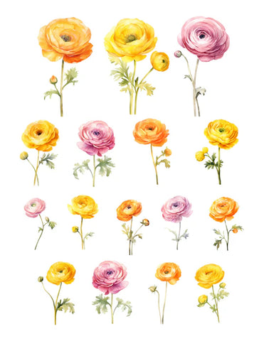 Simply Stated-Sweet Summer Florals Flower Ephemera