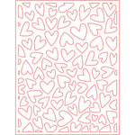 Honey Bee Stamps Fluttering Hearts Cover Plate - Honey Cuts