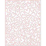 Honey Bee Stamps Fluttering Hearts Cover Plate - Honey Cuts