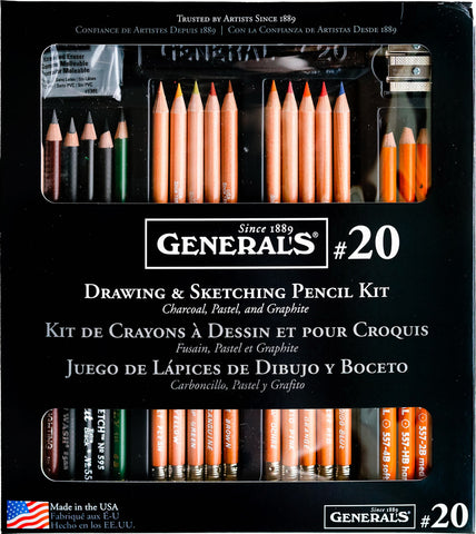 General Pencil Co. Drawing & Sketching Pencil Kit (22pc)