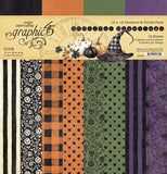 Graphic 45 12X12 Patterns & Solids Paper Pack, BOOtiful Greetings