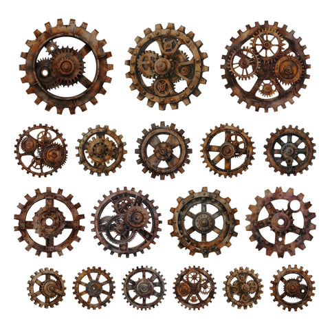 Simply Stated Urban Grunge Gears Ephemera