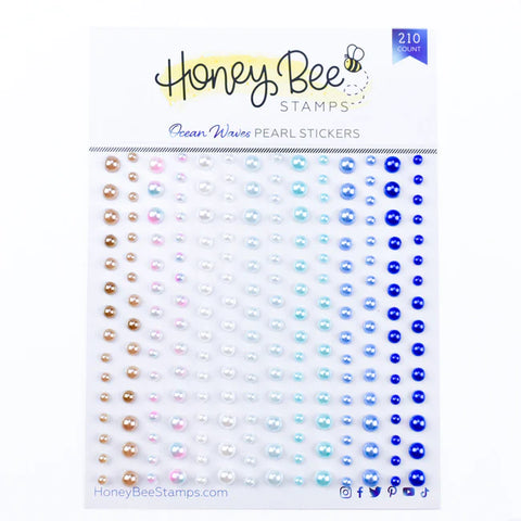 Honey Bee Stamps Ocean Waves - Pearl Stickers