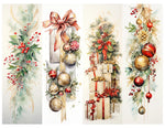 Simply Stated - Golden Christmas Bookmark Sheet