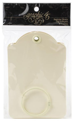 Graphic 45 Regular Ivory Tag Albums