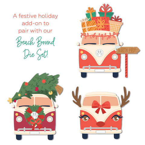 Honey Bee Stamps - Honey Cuts Die, Lovely Layers: Beach Bound Holiday Add-On