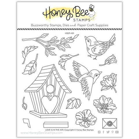 Honey Bee Stamps Love Is In The Air - 6x6 Stamp Set