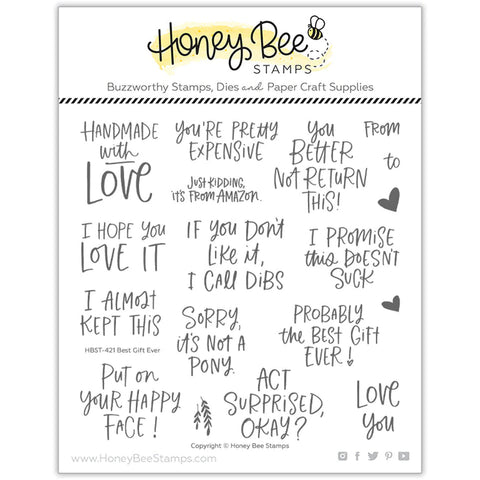 Honey Bee Stamps Best Gift Ever - 6x6 Stamp Set