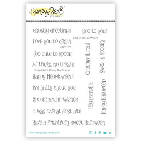 Honey Bee Sweet Halloween - 4x5 Stamp Set
