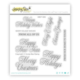 Honey Bee Warm Holiday Wishes - 4"x 4" Stamp Set