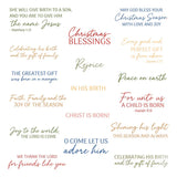 Honey Bee Christmas Blessings - 4"x 6" Stamp Set