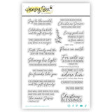 Honey Bee Christmas Blessings - 4"x 6" Stamp Set