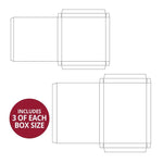 Hunkydory Crafts - Handmade Card Boxes - Deep Square & Rectangle Collection