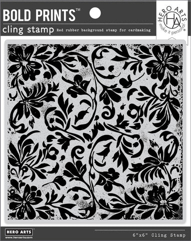 Hero Arts Cling Stamp, Abstract Poinsettia Bold Prints