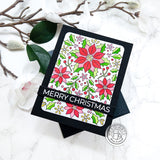 Hero Arts Clear Stamp, Poinsettia Pattern