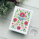 Hero Arts Stencil, Color Layering Poinsettia Pattern