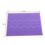 Aomily - Lace Mold Silicone Mat - 3 Flower Lace