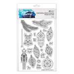 Spellbinders Ranger Clear Stamp Set Folk Art Ornaments by Simon Hurley create