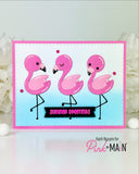 Pink & Main The Three Flamingos Dies