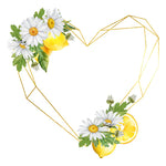 Simply Stated- Lemon Squeeze 12x12 Die Cut Wreath