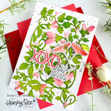 Honey Bee Stamps Bold Background Vines Of Love Dies