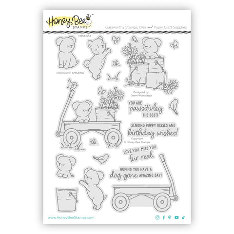 Honey Bee Stamps Dog Gone Amazing Clear Stamps