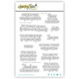 Honey Bee Stamps Love You Friend Clear Stamps