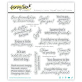 Honey Bee Luxurious Friend Clear Stamps