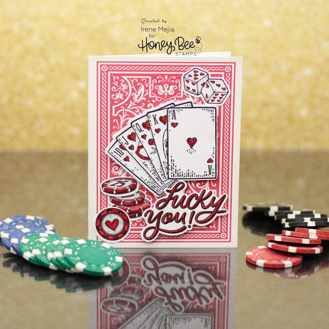 Honey Bee Stamps Royal Flush Dies