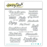 Honey Bee Tag You're It Luxury Clear Stamps