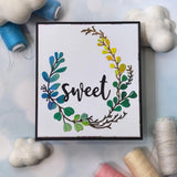 Kokorosa Metal Cutting Dies with Sweet Botanical Wreath