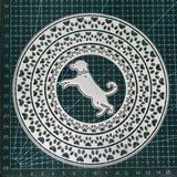 Kokorosa Metal Cutting Dies with Dog Footprint Circles Frame