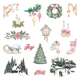 Honey Bee Gallery Wall: Holiday - 5"x7" Rubber Cling Stamp Set