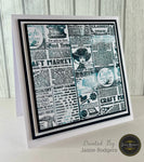 Jamie Rodgers Crafts Newsprint - Days Gone By DL Clear Stamp Set