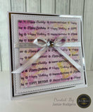 Jamie Rodgers Crafts - Happy Birthday DL Clear Stamp Set