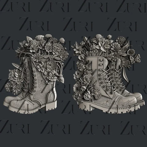 Zuri Designs Floral Boots