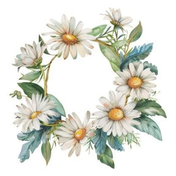 Simply Stated Denim & Daisies Wreath Ephemera