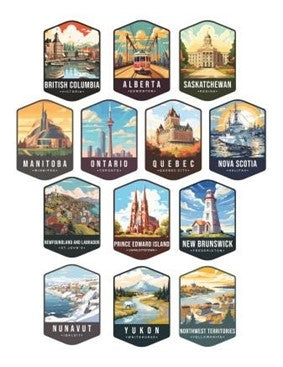 Simply Stated True North Provinces Ephemera