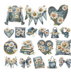 Simply Stated Denim & Daisies Ephemera