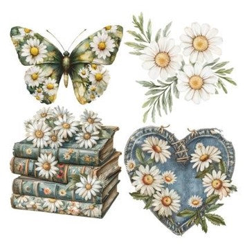 Simply Stated Denim & Daisies  XL Ephemera