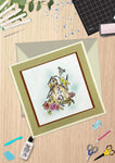 Couture Creations - GoLetterPress Impression Stamp - Stamp 4 - Just for You Home Floral